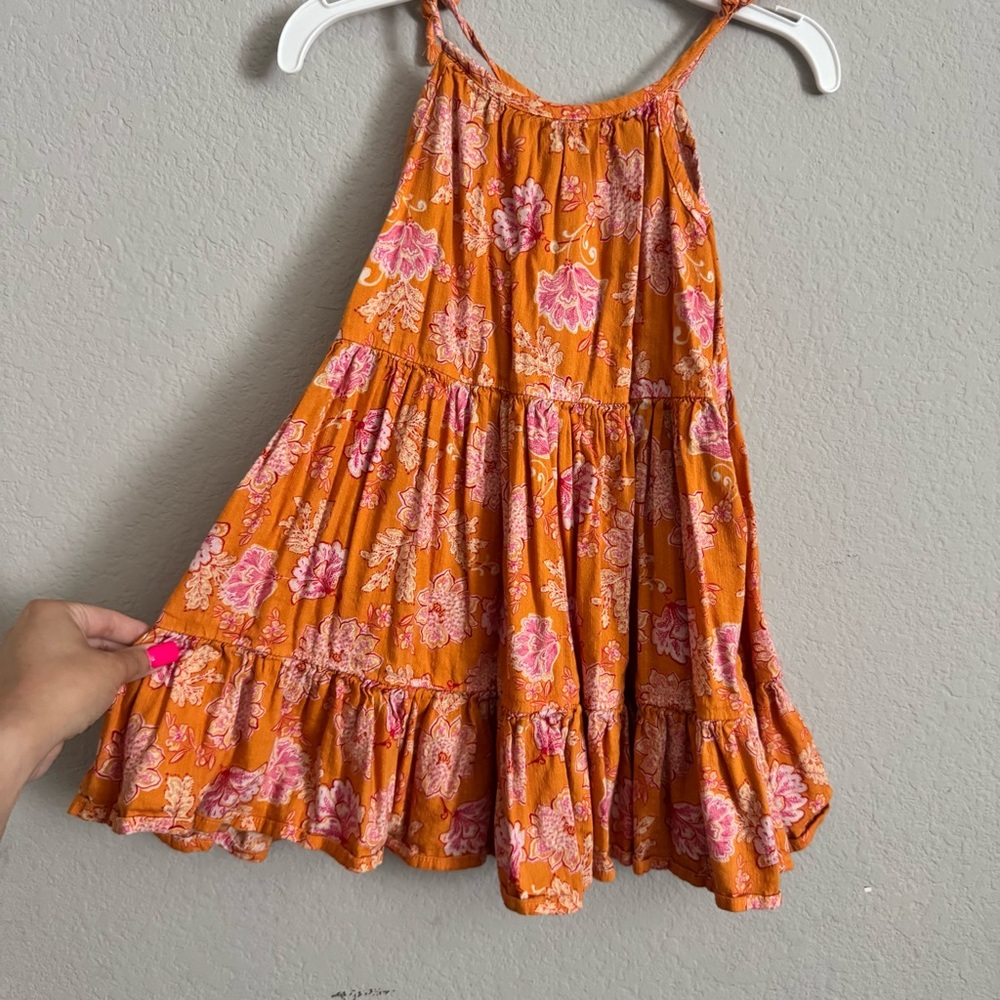 Orange Floral Sundress